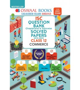 Oswaal ISC Question Bank Class 12 Commerce Chapter Wise and Topic Wise | Latest Edition